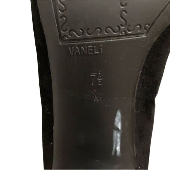 Vaneli black suede material heels size 7.5‎ - Picture 3 of 9